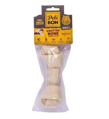 Delibon Deri El İşi Kemik Düğüm Kemik Model Beyaz 16 Cm
