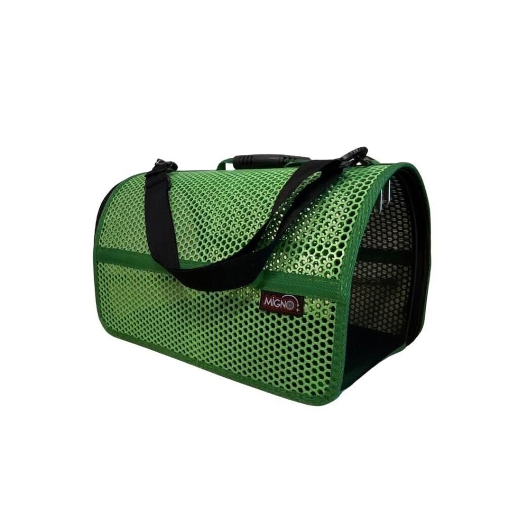 MİGNO FLYBAG Voyager Fileli Kedi Köpek Taşıma Çantası - Yeşil