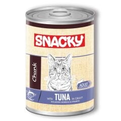 Snacky Chunk Ton Balıklı Yetişkin Kedi Konservesi 400 gr