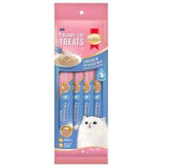 SmartHeart Krema Tavuk ile Keçi Sütlü Kedi Ödülü 4x15 Gr