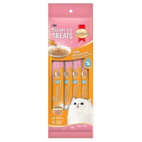 SmartHeart Krema Tuna ile Keçi Sütlü Kedi Ödülü 4x15 Gr