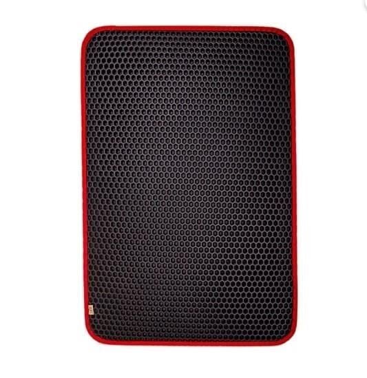 Cattie Altıgen Model Kum Toplayıcı Fonksiyonel Kedi Paspası Kırmızı 37X50Cm