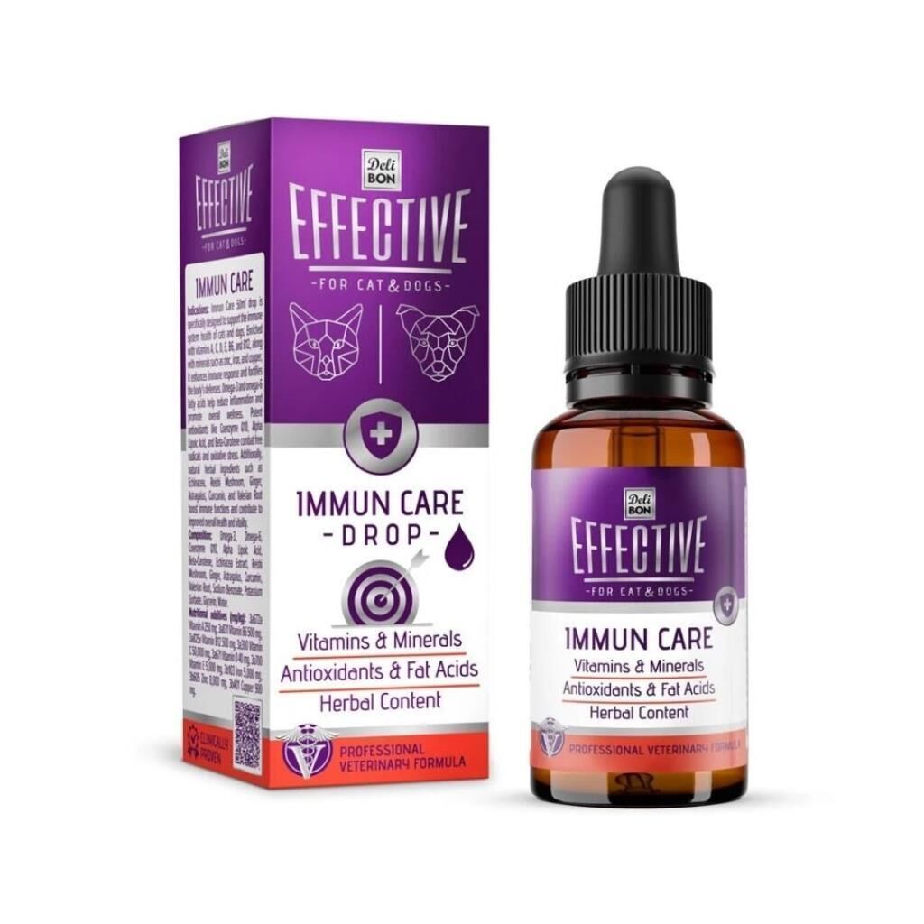 Delibon Effective Kedi Ve Köpek Takviye Bağışıklık Sistem Sağlığı 50 ML