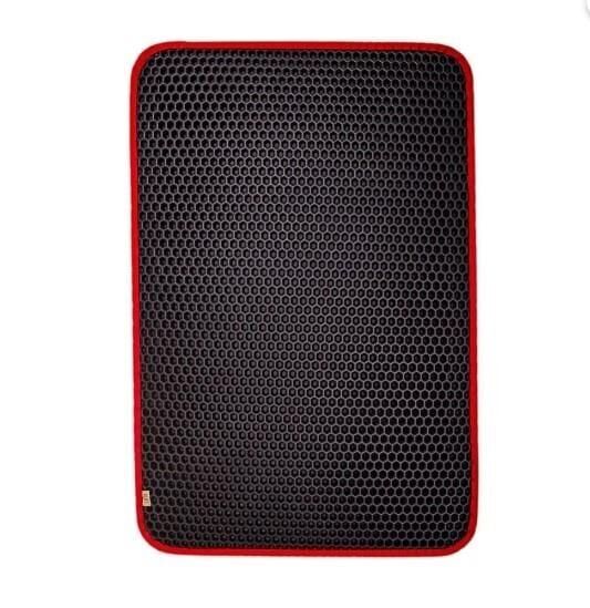 Cattie Altıgen Model Kum Toplayıcı Fonksiyonel Kedi Paspası Kırmızı 50X75Cm