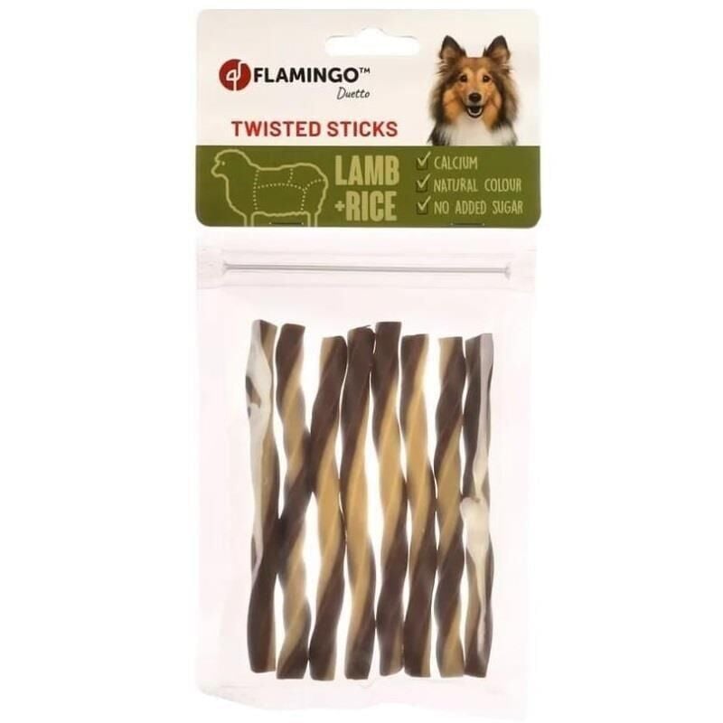 Flamingo Duetto Twist Kuzulu ve Prinçli Kemik Köpek Ödül Maması 85 Gr
