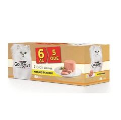 Gourmet Gold Kıyılmış Tavuklu Yetişkin Kedi Konservesi 6 Al 5 Öde