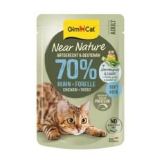 Gimcat Near Nature Tavuklu Balkabaklı Kedi Yaş Maması 85 Gr