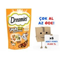 Dreamies Shakeups Multivitaminli Kedi ve Yavru Kedi Ödül Maması 55 Gr 6'lı Paket