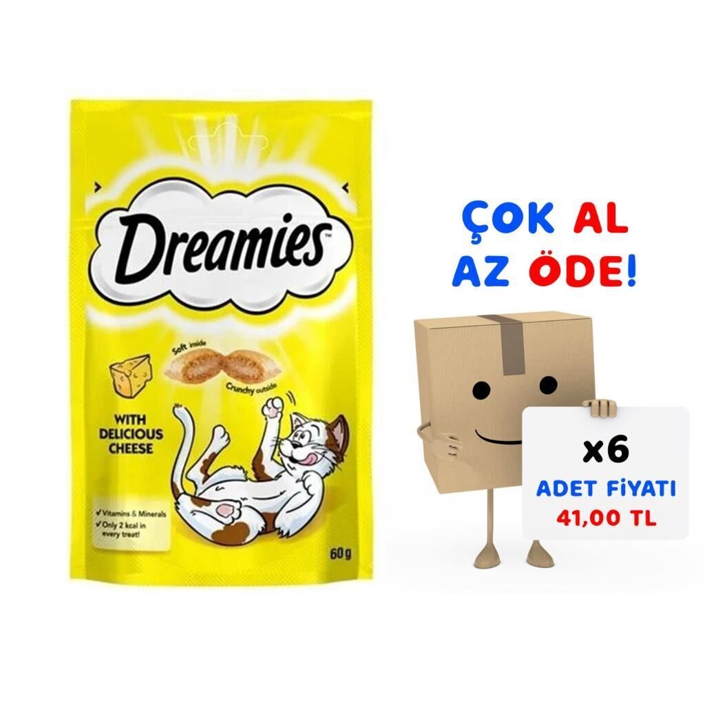 Dreamies Peynirli Kedi Ödülü 60 Gr X 6'lı Paket