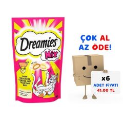 Dreamies Mix Sığır Etli Ve Peynirli Kedi Ödülü 60 gr 6'lı Paket
