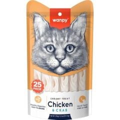 Wanpy Tavuklu & Yengeçli Sıvı Ödül Maması 25x14 Gr