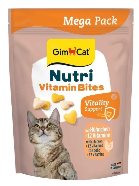 Gimcat Nutri Vitaminli Tavuklu Zindelik Bakımı Kedi Ödülü 425 gr Mega Boy
