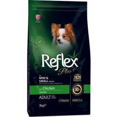 Reflex Plus Küçük Mini Irk Tavuklu Yetişkin Köpek Maması 3 Kg