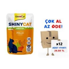 Gimcat Shinycat Chicken Tavuklu Pouch Mama 70 gr 12'li Paket