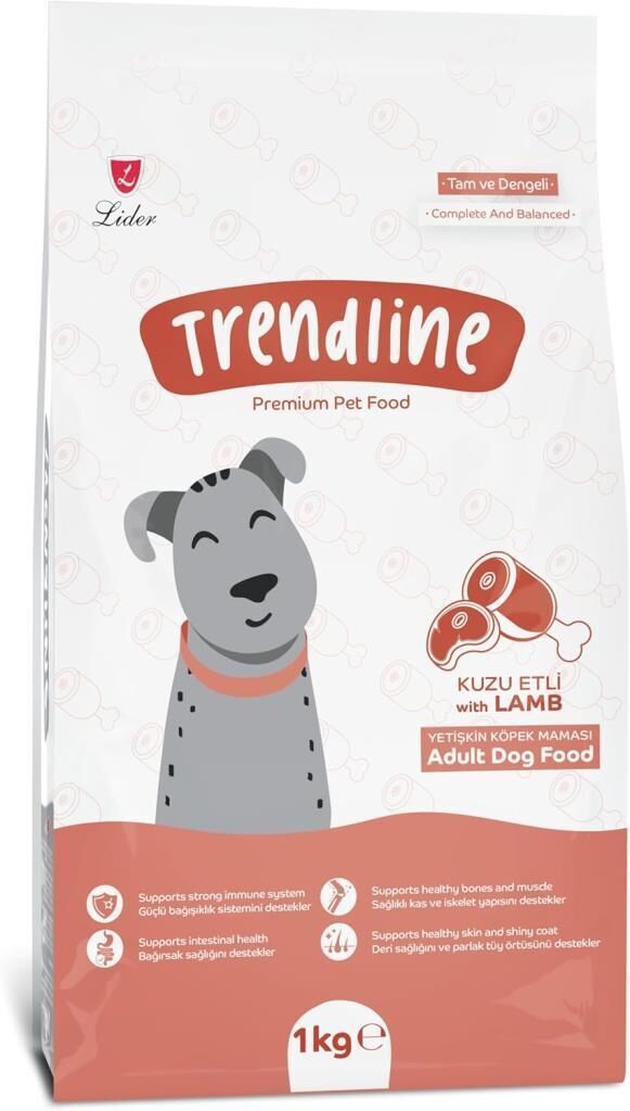 Trendline Kuzu Etli Yetişkin Kuru Köpek Maması 1 Kg