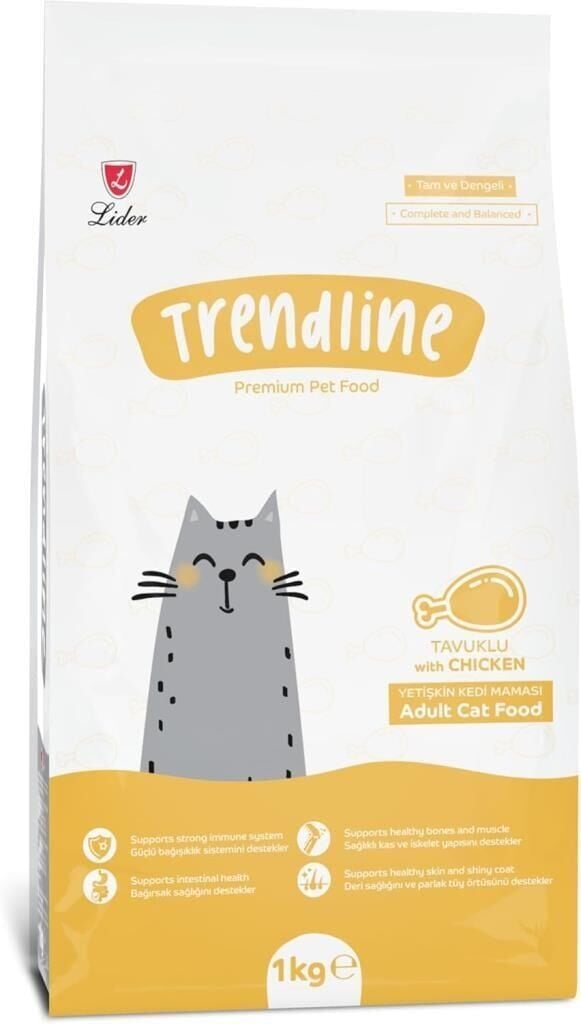 Trendline Tavuklu Yetişkin Kedi Maması 1 Kg