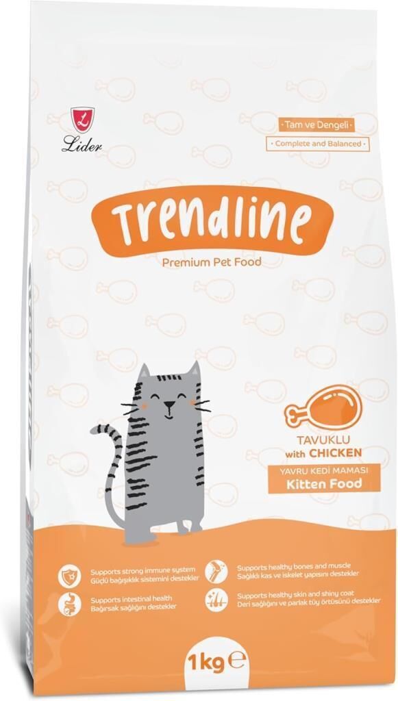 Trendline Kitten Tavuklu Yavru Kedi Maması 1 Kg