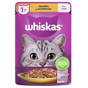 Whiskas Pouch Jöle İçinde Tavuklu Yetişkin Kedi Konservesi 85gr
