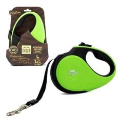 Doggie Otomatik Uzatma Tasması Soft Seri Yeşil 25Kg/5Mt