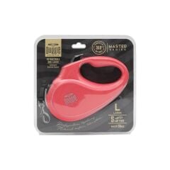 Doggie Otomatik Uzatma Tasması Master Seri Pembe 50Kg/5Mt