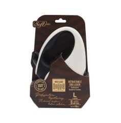 Doggie Otomatik Uzatma Tasması Soft Seri Beyaz 50Kg/5Mt