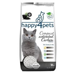 Happy4Pets Aktif Karbonlu Ince Taneli Kedi Kumu 10lt