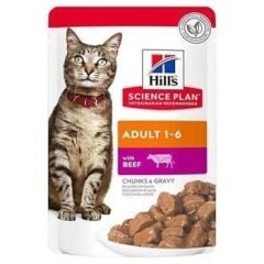 Hills Sığır Etli Yetişkin Kedi Konservesi 85 Gr
