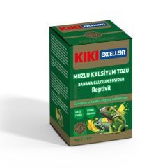 Kiki Excellent Sürüngen ve Amfibiler İçin Muzlu Kalsiyum Tozu 50 gr