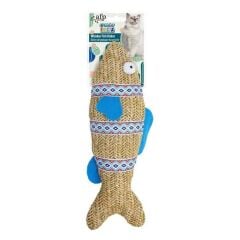 Whisker Fiesta Hışırtılı Jüt Balık Kedi Oyuncağı 29,5x9x4 cm