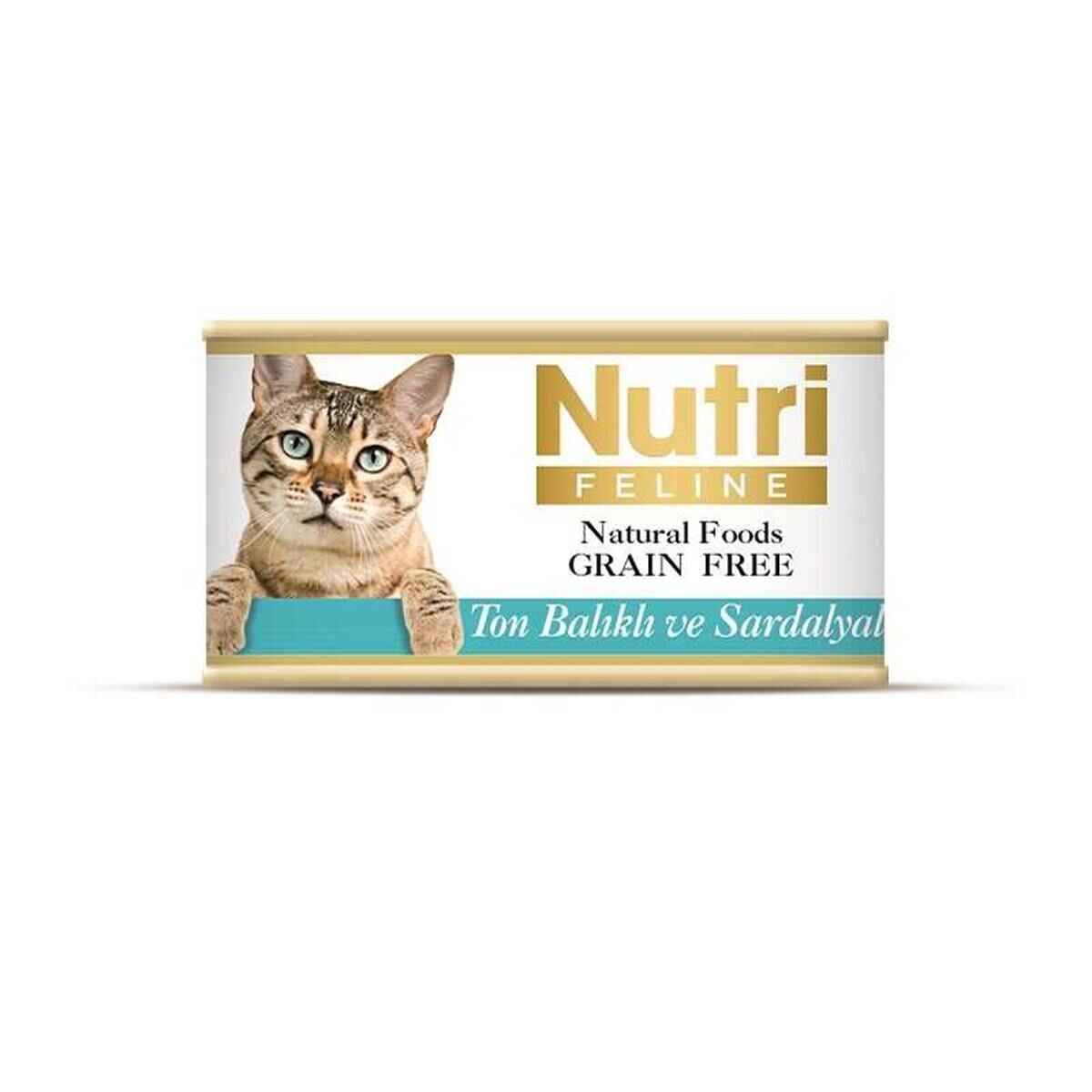 Nutri Tahılsız Ton Balık Sardalyalı Kedi Konservesi 85 Gr