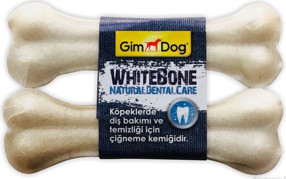 GimDog Mordimi Beyaz Press Kemik 13cm (2'li)