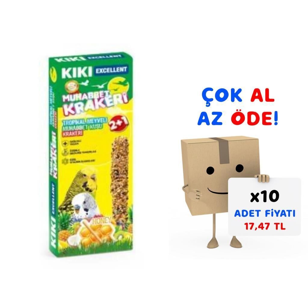 Kiki Excellent Meyveli Kraker 3 Adet ( Muhabbet ) 10'lu Paket