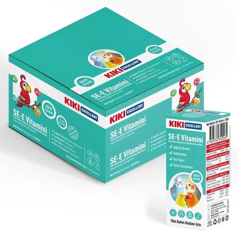 Kiki Excellent Kuş SE-E Vitamini 25 ml