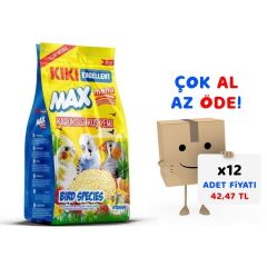 Kiki Excellent Kuş Max Menu Kabuksuz Muhabbet Yemi 400 Gr 12'li Paket