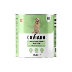 Caviara Sos İçinde Et Parçacıklı Dana Etli Yetişkin Köpek Konservesi 415 Gr