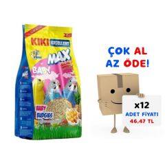 Kiki Excellent Kuş Max Menu Yavru Muhabbet Yemi 500 Gr 12'li Paket
