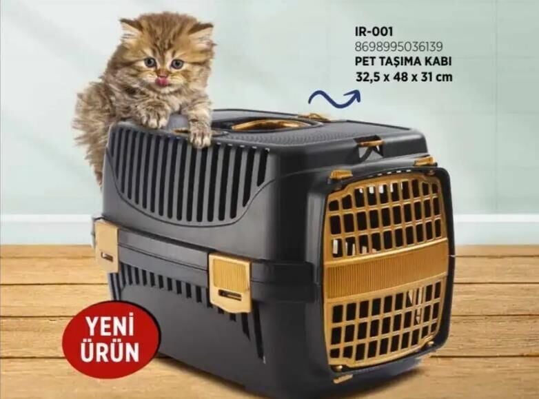 Kedi Köpek Plastik Taşıma Çantası 32,5 X 48 X 31 Cm
