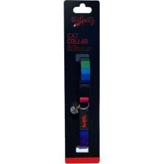 Tailpetz Easy & Safety Lock Çıngıraklı Ayarlanabilir Kedi Boyun Tasması WAVE